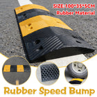 Rubber Speed Bump Car Parking Speed Bumper Heavy Duty Wear-Resistance Durable