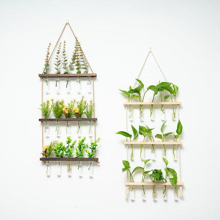 Wall Mounted Hydroponic Test Tube for Home Office Indoor Garden Decorative Vase