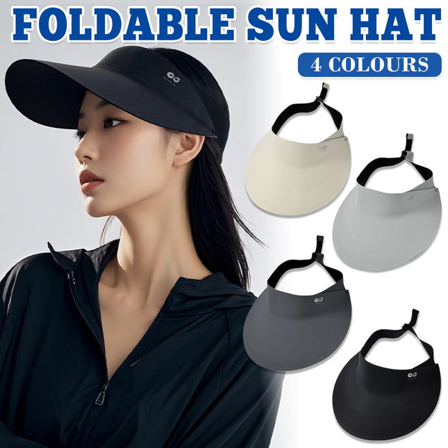 Foldable Sun Visor Hat Lightweight Breathable Wide Brim for Outdoor Summer Activitie