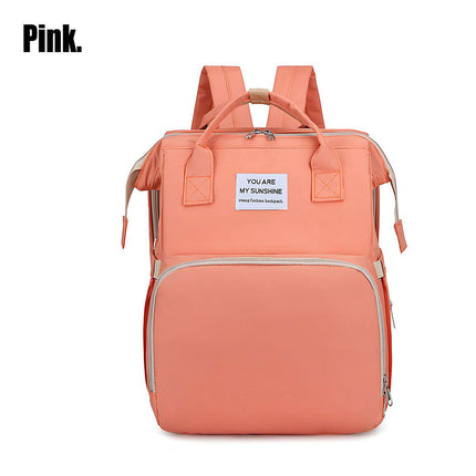 Foldable Travel Backpack with Built In Portable Rest Mat and Storage Compartments