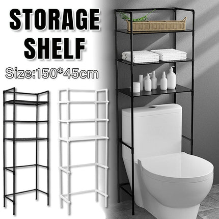 Bathroom Rack Over Toilet Washing Machine Shelf Storage Organizer Stand Unit