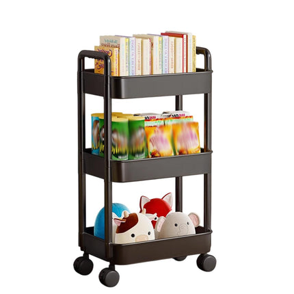 Movable Trolley Shelf Multi Layer Storage Rack Organizer Rolling Cart Stand