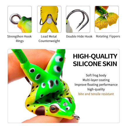 3pcs Spinning Twin Legged Soft Bait Bionic Lure for Fishing Catching Fish