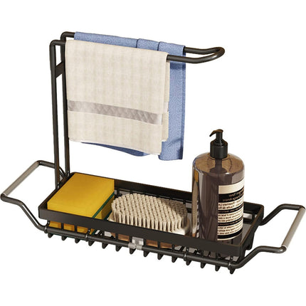 Adjustable Stainless Sink Rack Sponge Holder Dish Cloth Storage Organizer Use