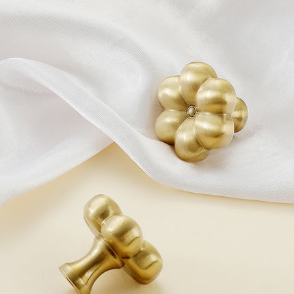 Brass Cabinet Handle Bucolic Style Creative Pull for Wardrobe Drawer Cupboard