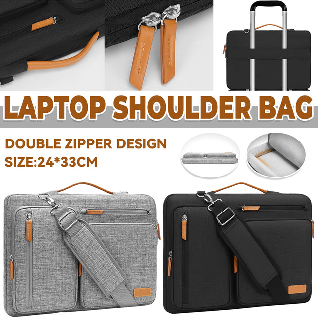 Portable Laptop Bag Shoulder Messenger Bag for Men Women Business Work Travel