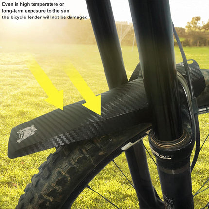 Mountain Bike Mudguard PP5 Carbon Weave Front Rear Wheel 15.6 x 27.2cm