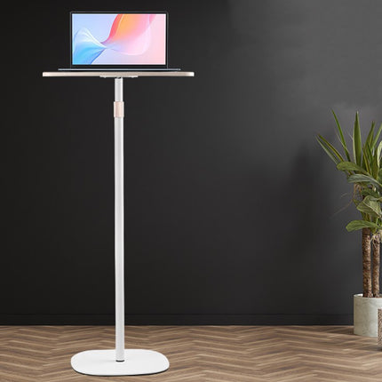 Floor Standing Workbench Height Adjustable for Home Office Laptop Book Storage