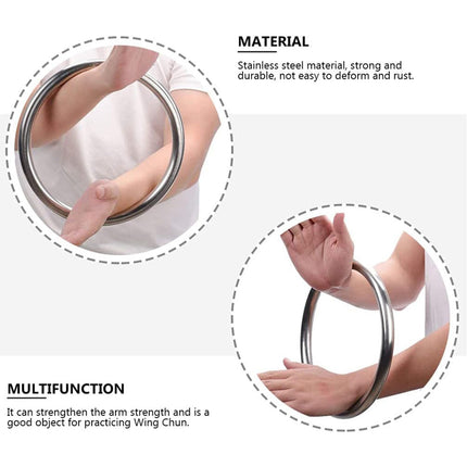 Wing Chun Weighted Training Steel Ring Wear Resistant for Martial Arts Practice
