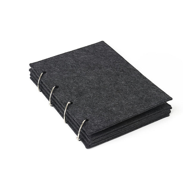 Felt Storage Book Loose-Leaf Folder For Jewelry Pin Brooch Commemorative Use