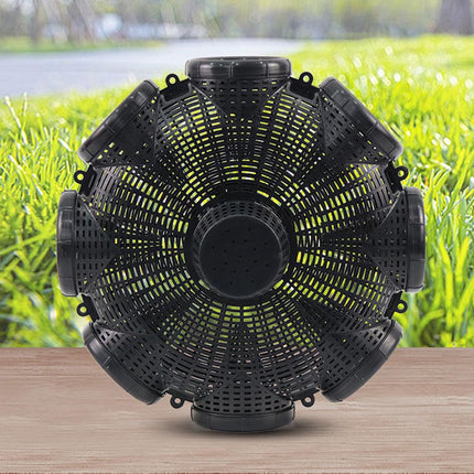 Eight Hole Eel Cage Ground Fish Trap Lobster Fishing Net Foldable Crab Catcher