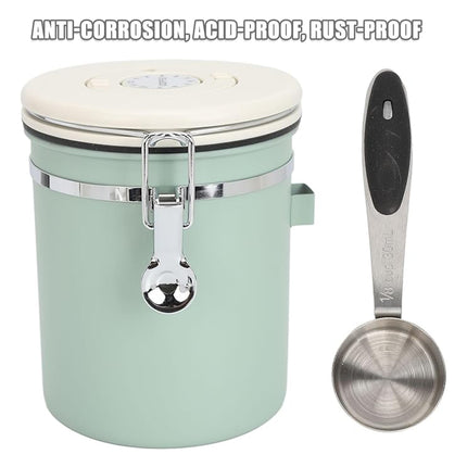 1.5L or 1.8L 304 Stainless Steel Airtight Jar with Vent Valve For Coffee Bean Tea