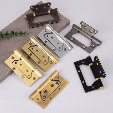 Copper Hinge 3.5mm Concealed Bearing Hinge Stealth Free Door Cabinet Hardware