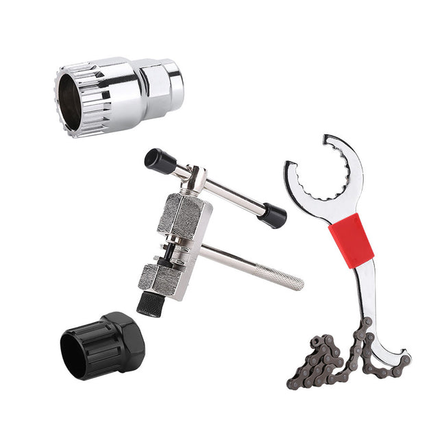 Bike Repair Tool Kit 4PCS Chain Breaker Flywheel Bottom Bracket Remover Cycling