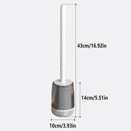 Silicone Toilet Brush Bathroom Cleaning Tool Household Toilet Brush Holder Set