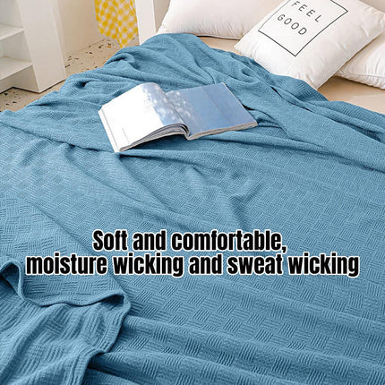 Knitted Blanket Warm Sofa Throw Soft Cozy Blanket Comfortable Home Decor Piece