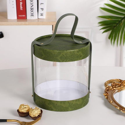 Portable Transparent Hug Bucket Dessert Cookie Boxes 10pcs Gift Candy Storage