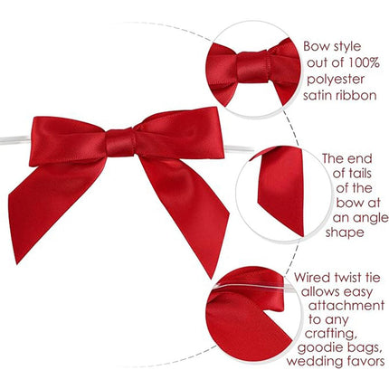 50pcs Bow Gift Packaging Sealing Tie Drawstring Baking Wrap Bag Decorative Ties