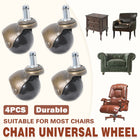 4PCS Office Chair Caster Wheels Furniture Pulley Wear Resistant Rollers Use