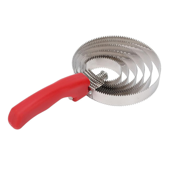 Stainless Steel Cattle Brush with Serrated Teeth Grooming Scraper for Horses Use