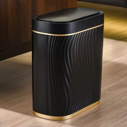 Sensor Trash Can 8L Narrow Black Smart Bin Touchless Bathroom Toilet Waste Bin