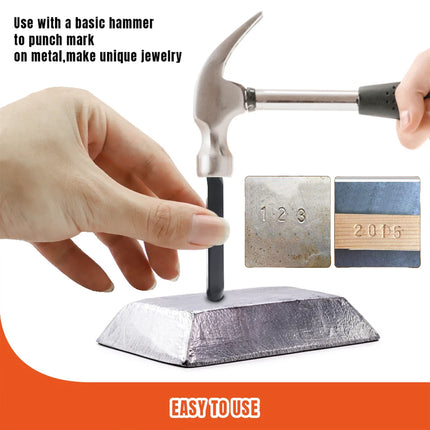 Punch Stamp Set 4MM Steel Letter Number Stamping Tool Kit For Metal Leather Wood