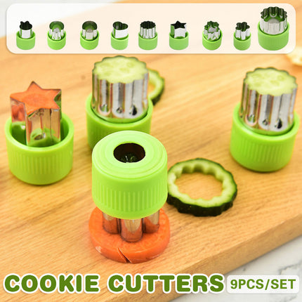 9 Pcs Stainless Steel Fruit and Vegetable Cutter Set for Mini Shapes