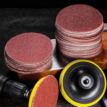 300PCS 6 Inch Sanding Discs For Wood Metal Plastic Grinding Polishing Finishing