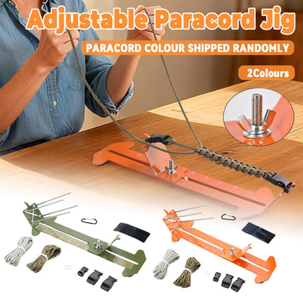 Adjustable Metal Paracord Bracelet Making Jig Braiding Tool DIY Craft Fixture
