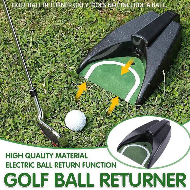 Automatic Golf Ball Returner Electric Putting Practice Trainer Return Turf Base