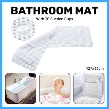 Bathroom Mat Non Slip Floor Mat Soft Fluffy Surface Machine Washable Home Bath