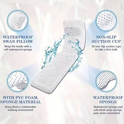 Bathroom Mat Non Slip Floor Mat Soft Fluffy Surface Machine Washable Home Bath