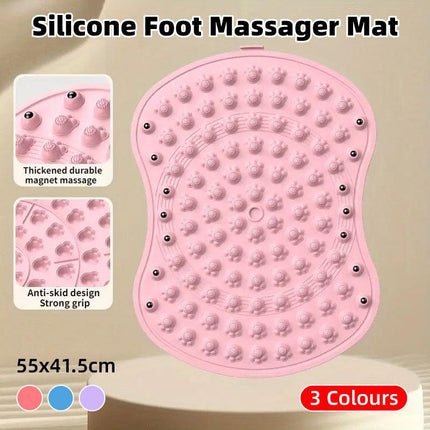 Soft Silicone Foot Massage Mat for Daily Comfort and Pressure Relief
