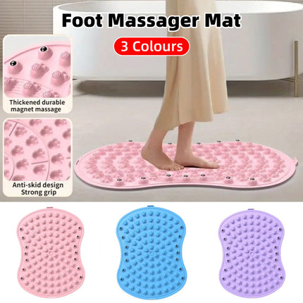Soft TPE Foot Massage Mat Non-Slip Comfort Pad for Home Bathroom Use