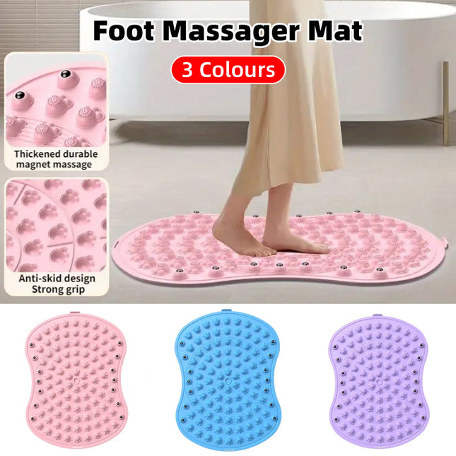 Soft TPE Foot Massage Mat Non-Slip Comfort Pad for Home Bathroom Use