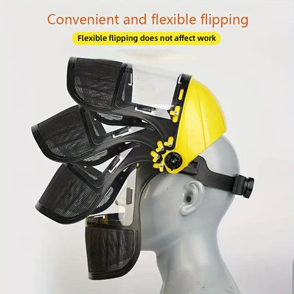 Garden Face Shield Headgear for Mowing and Outdoor Protective Use