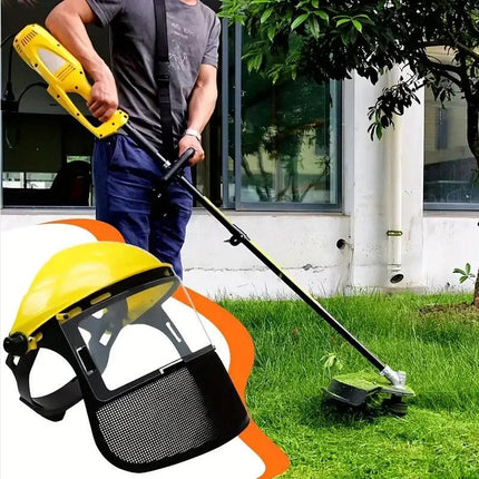 Garden Face Shield Headgear for Mowing and Outdoor Protective Use