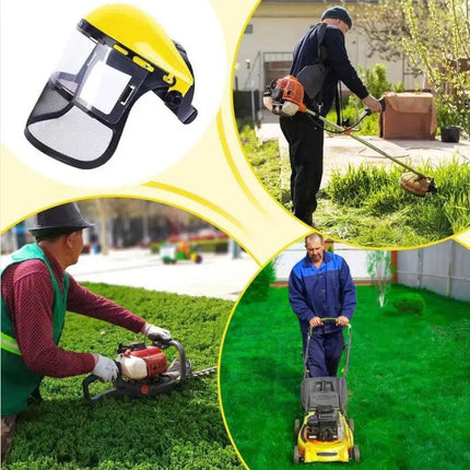 Garden Face Shield Headgear for Mowing and Outdoor Protective Use