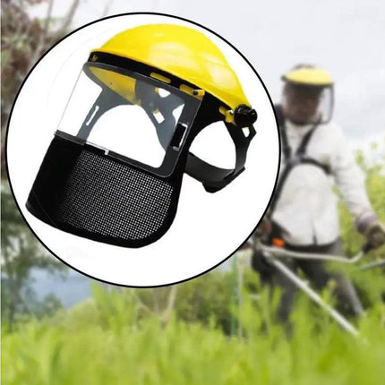Garden Face Shield Headgear for Mowing and Outdoor Protective Use