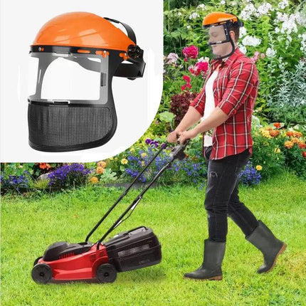 Garden Face Shield Headgear for Mowing and Outdoor Protective Use