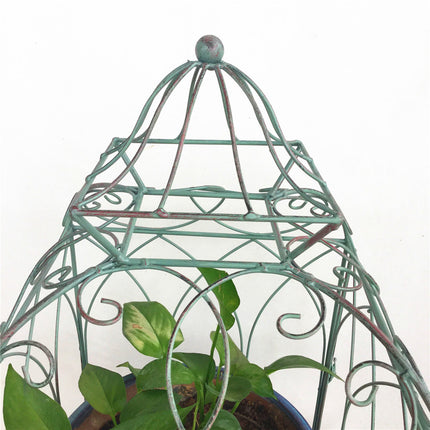 Iron Balcony Plant Stand Floor Rack Metal Garden Display Shelf Garden Decoration