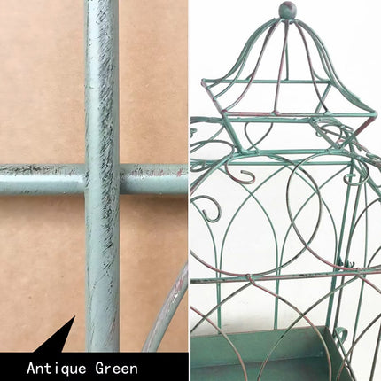 Iron Balcony Plant Stand Floor Rack Metal Garden Display Shelf Garden Decoration