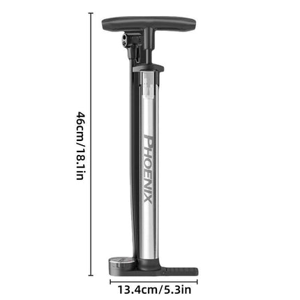Stainless Steel Bicycle Pump Portable Home Air Pump with High Pressure for Tires