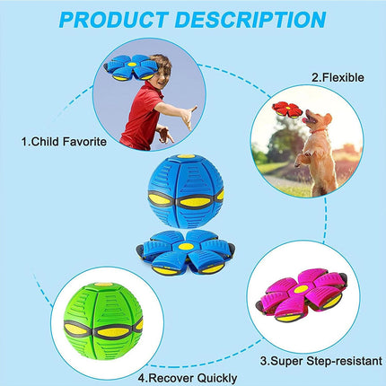 Children Outdoor Sports Frisbee Flying Saucer Ball Toy Educational Fun Play Set
