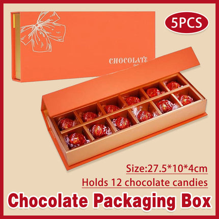 5pcs Flip-Top Chocolate Gift Boxes Or Special Occasions And Packaging Gifts
