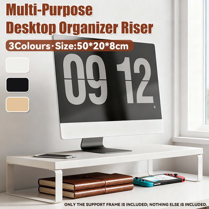 Multi-Purpose Desktop Monitor Stand Riser Durable for Desk Organizer Storage Use