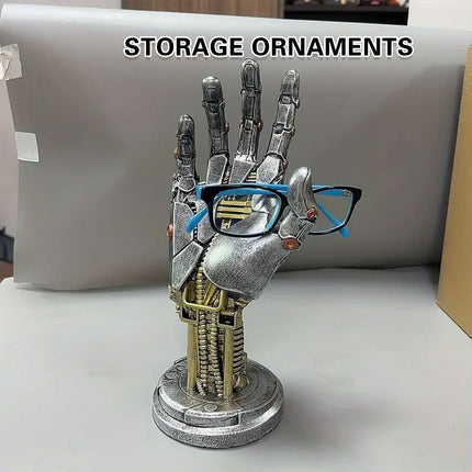 Cyberpunk Gamepad Stand Manipulator Ornament Ring Bracelet Desktop Display Prop