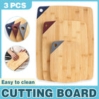 3PCS Bamboo Cutting Board Set Kitchen Chopping Boards Modern Household Cooking