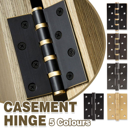 Flat Door Hinge 4 Inch Silent Bearing Hinge Stainless Steel Hardware for Cabinet