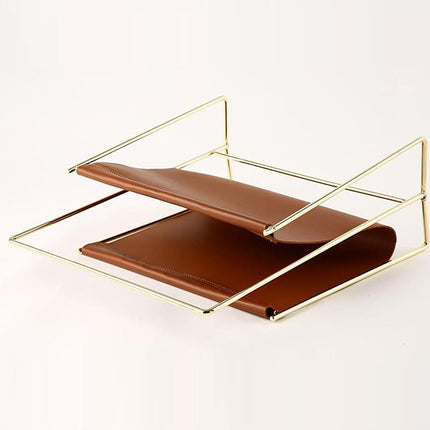 Minimalist Metal Magazine Rack Easy to Use Durable for Home Office Living Room
